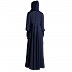 Umbrella abaya in shiny nida fabric- Navy Blue Umbrella abaya in shiny nida fabric- Navy Blue